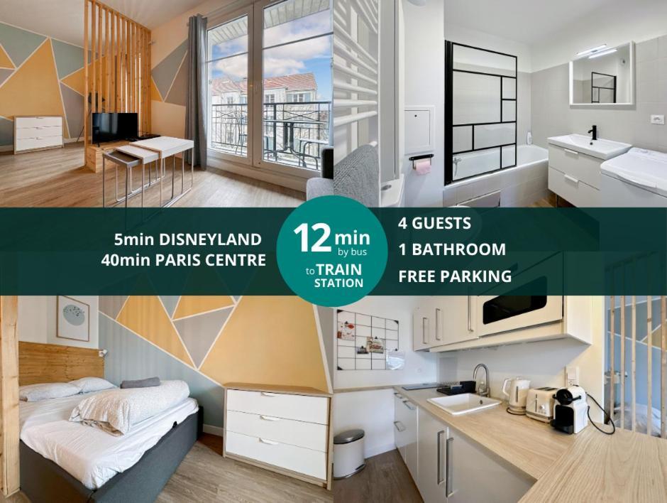 Le Delta Bailly - Appartement Pour 4 Personnes Disneyland Paris Ngoại thất bức ảnh